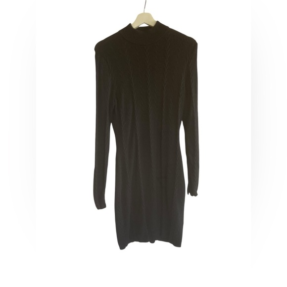 Abercrombie Long-sleeve Mockneck Mini Sweater Dress Size Large - Picture 1 of 11